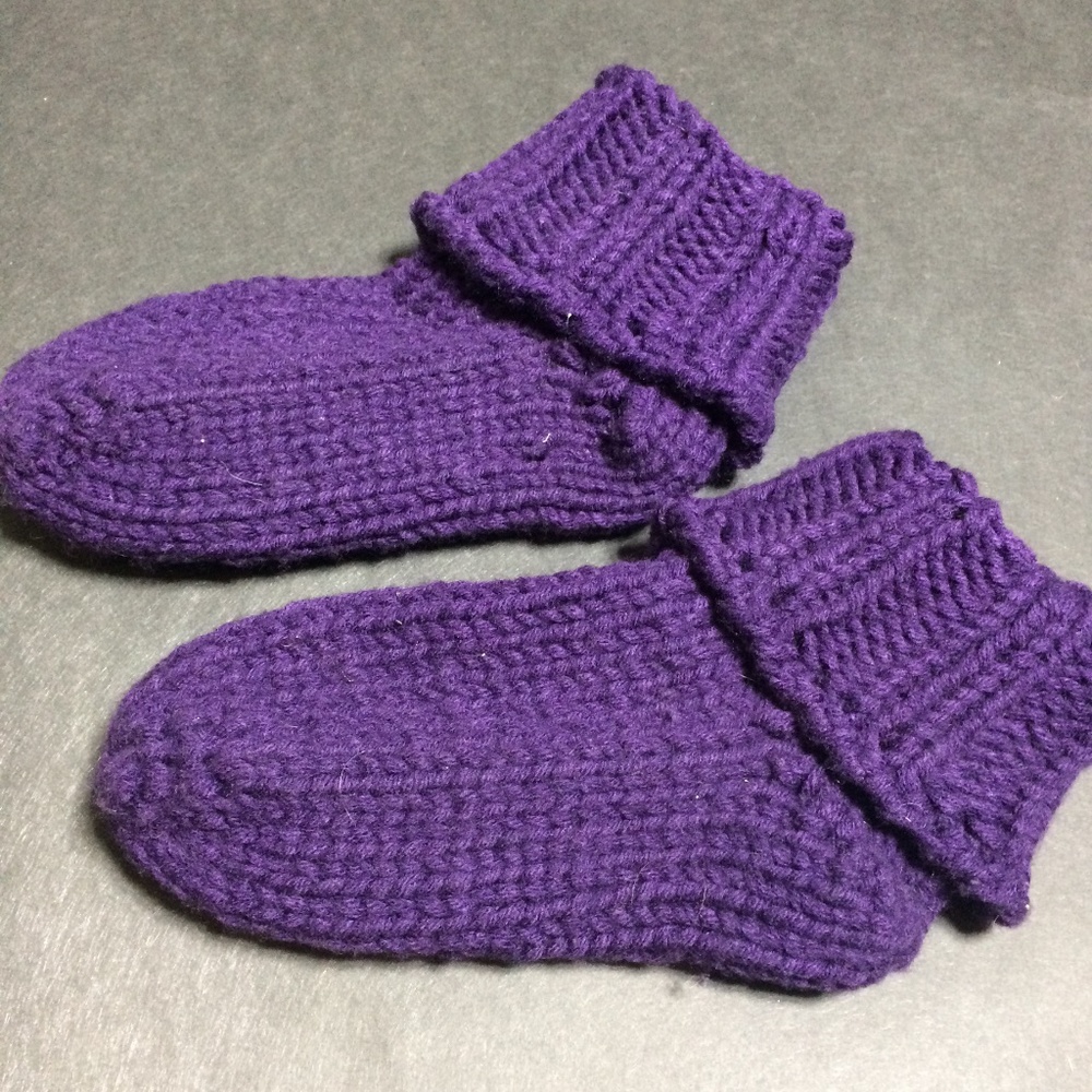 Knitted Slipper Socks